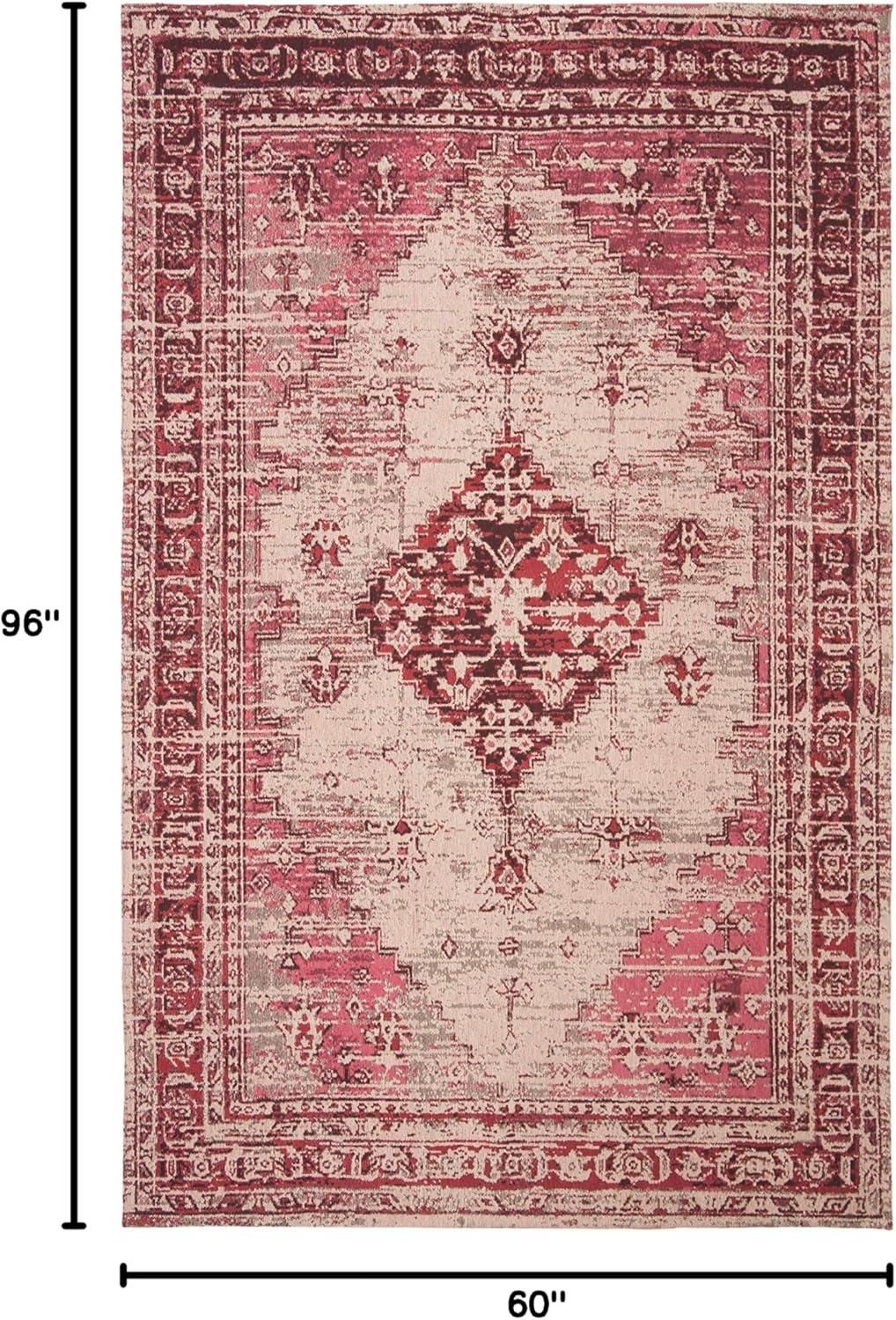 image:imageSAFAVIEH Area Rug 8x10 Classic Vintage Collection Large Blue Oriental Medallion Distressed Design NonShedding amp Easy Cleaning Ideal for Living Room Bedroom Office Dining Space CLV113MFuchsia