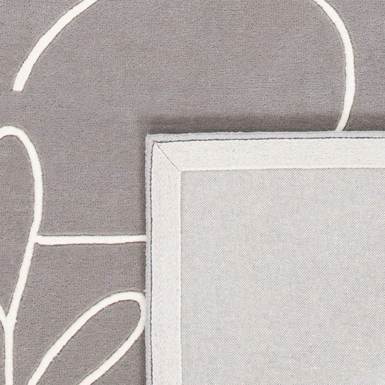 image:imageSAFAVIEH Area Rug 8x10 Fifth Avenue Collection Large Ivory amp Black Handmade Wool MidCentury Modern Design Ideal for Living Room Bedroom Office Dining Space FTV111AGreyIvory