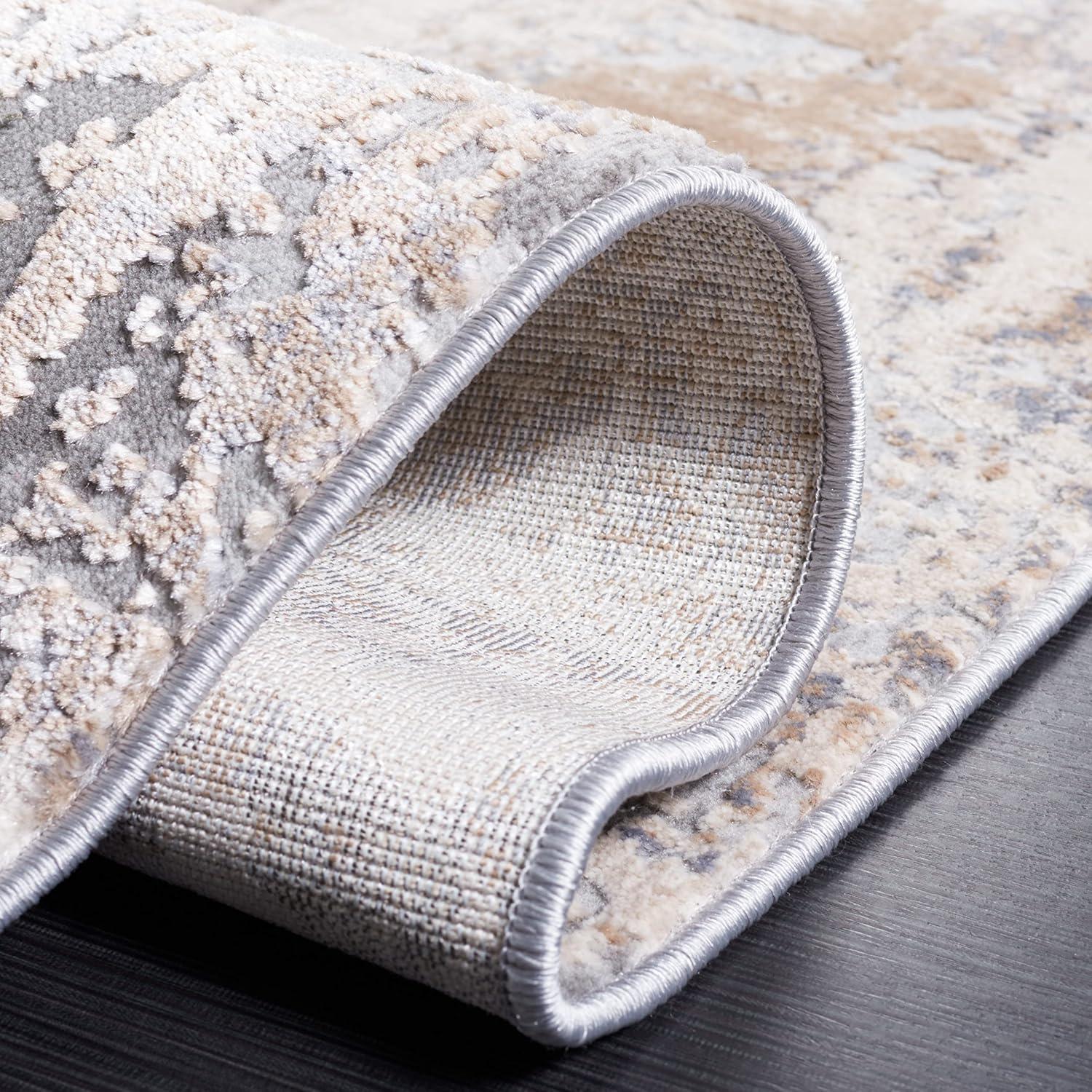 image:imageSAFAVIEH Area Rug 8x10 Invista Collection Large Cream amp Beige Modern Abstract Design NonShedding amp Easy Cleaning Ideal for Living Room Bedroom Office Dining Space INV435ACreamBeige