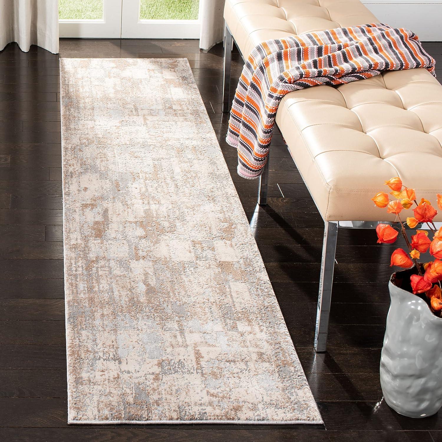 image:imageSAFAVIEH Area Rug 8x10 Invista Collection Large Cream amp Beige Modern Abstract Design NonShedding amp Easy Cleaning Ideal for Living Room Bedroom Office Dining Space INV435ACreamBeige