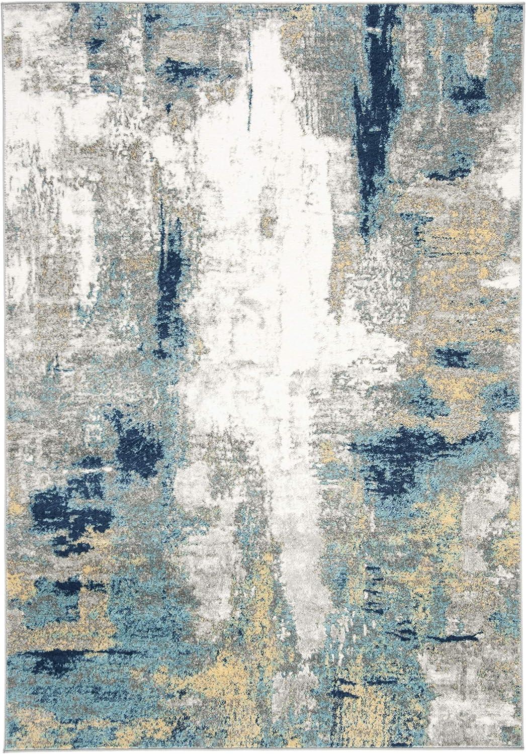image:imageSAFAVIEH Area Rug 8x10 Jasper Collection Large Grey amp Gold Modern Abstract Design NonShedding amp Easy Cleaning Ideal for Living Room Bedroom Office Dining Space JSP101AGreyGold