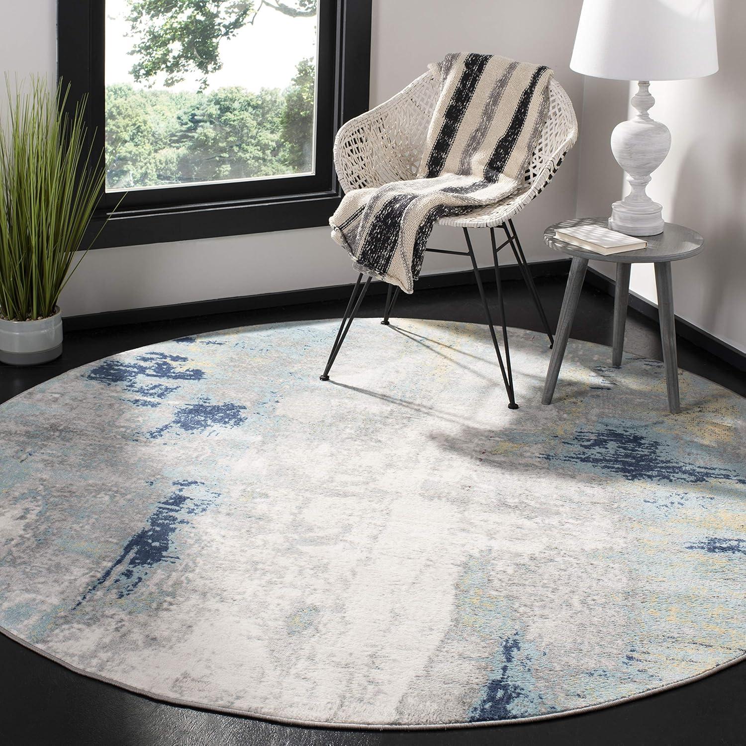 image:imageSAFAVIEH Area Rug 8x10 Jasper Collection Large Grey amp Gold Modern Abstract Design NonShedding amp Easy Cleaning Ideal for Living Room Bedroom Office Dining Space JSP101AGreyGold