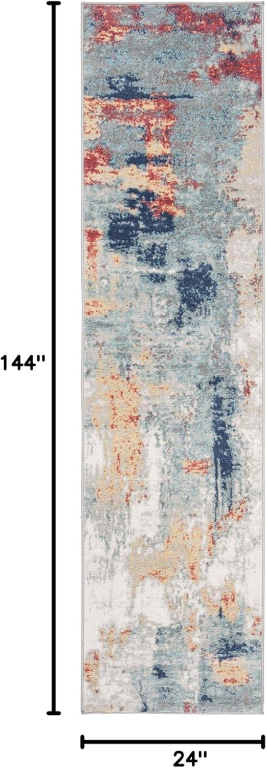 image:imageSAFAVIEH Area Rug 8x10 Jasper Collection Large Grey amp Gold Modern Abstract Design NonShedding amp Easy Cleaning Ideal for Living Room Bedroom Office Dining Space JSP101AGreyRed