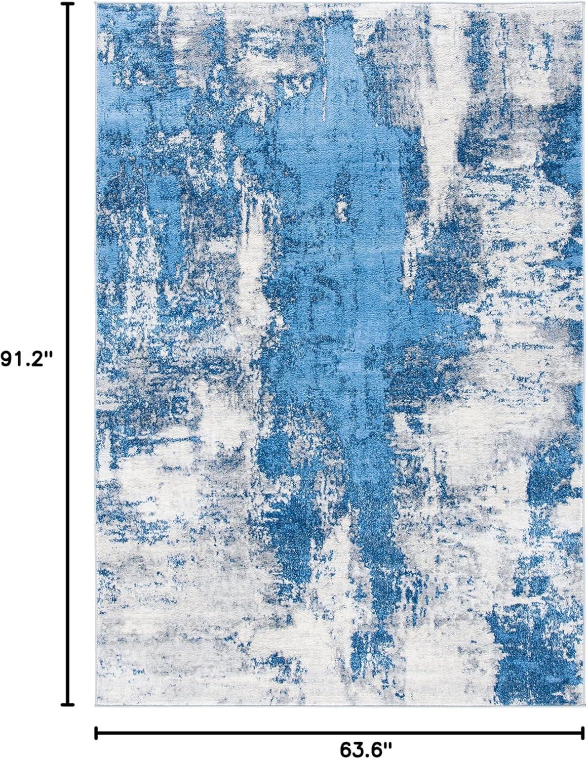 image:imageSAFAVIEH Area Rug 8x10 Jasper Collection Large Grey amp Gold Modern Abstract Design NonShedding amp Easy Cleaning Ideal for Living Room Bedroom Office Dining Space JSP101ABlueIvory