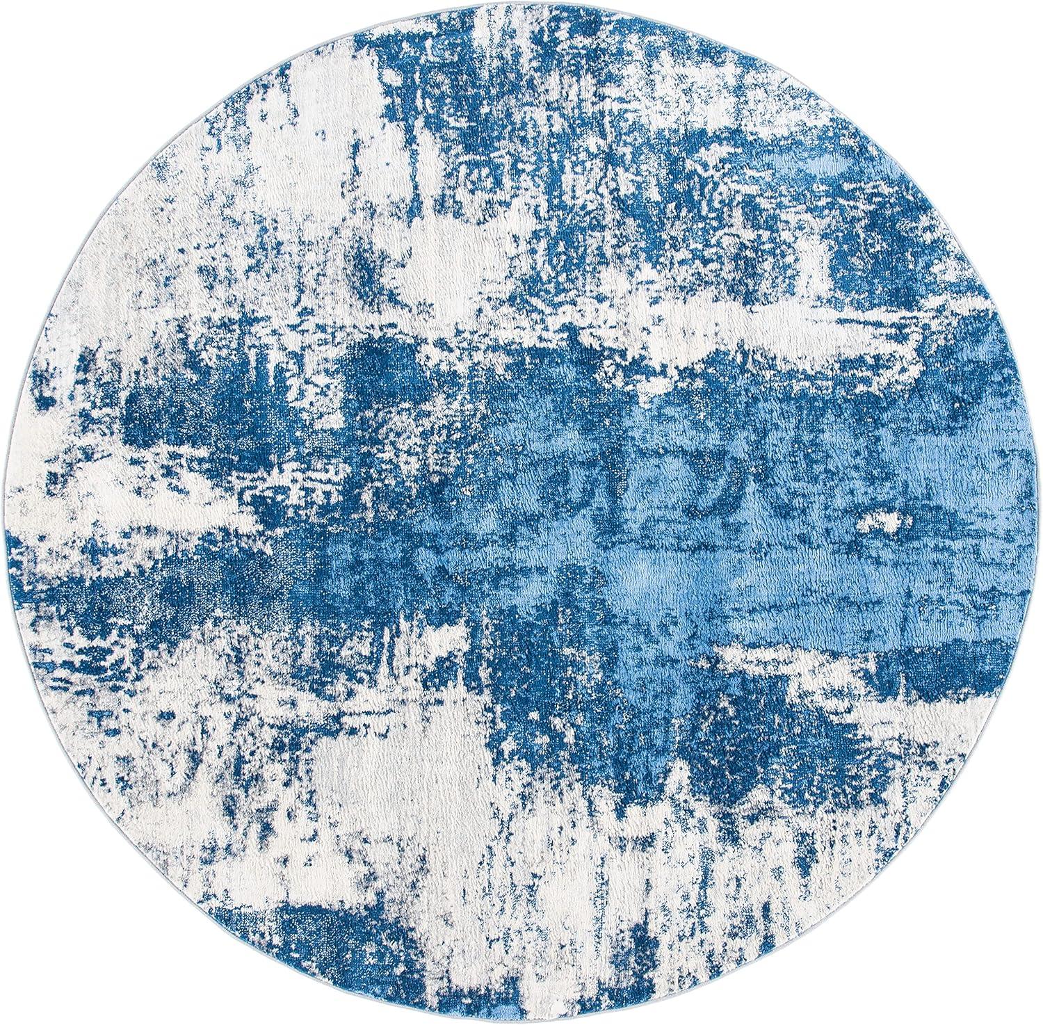 image:imageSAFAVIEH Area Rug 8x10 Jasper Collection Large Grey amp Gold Modern Abstract Design NonShedding amp Easy Cleaning Ideal for Living Room Bedroom Office Dining Space JSP101ABlueIvory