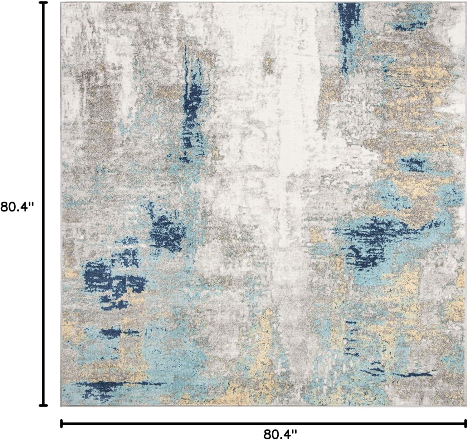 image:imageSAFAVIEH Area Rug 8x10 Jasper Collection Large Grey amp Gold Modern Abstract Design NonShedding amp Easy Cleaning Ideal for Living Room Bedroom Office Dining Space JSP101AGreyGold