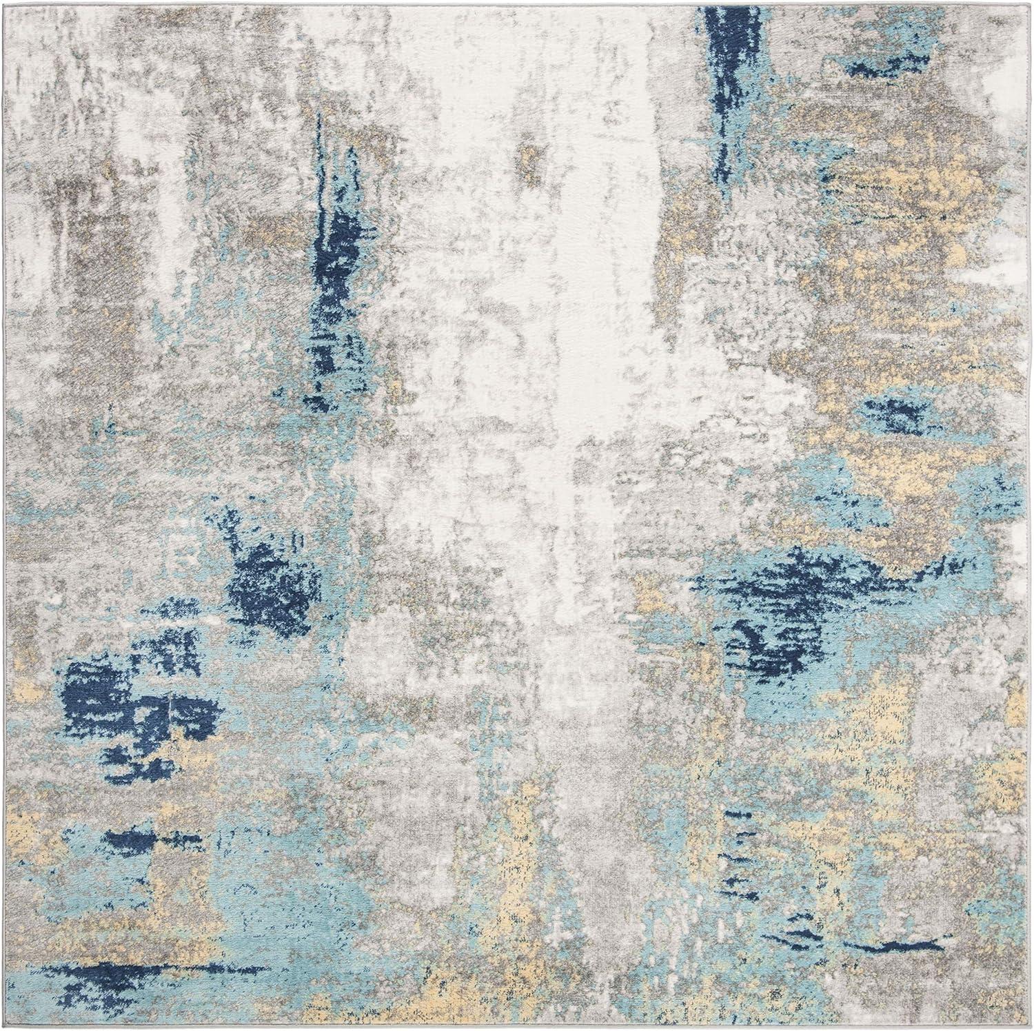 image:imageSAFAVIEH Area Rug 8x10 Jasper Collection Large Grey amp Gold Modern Abstract Design NonShedding amp Easy Cleaning Ideal for Living Room Bedroom Office Dining Space JSP101AGreyGold