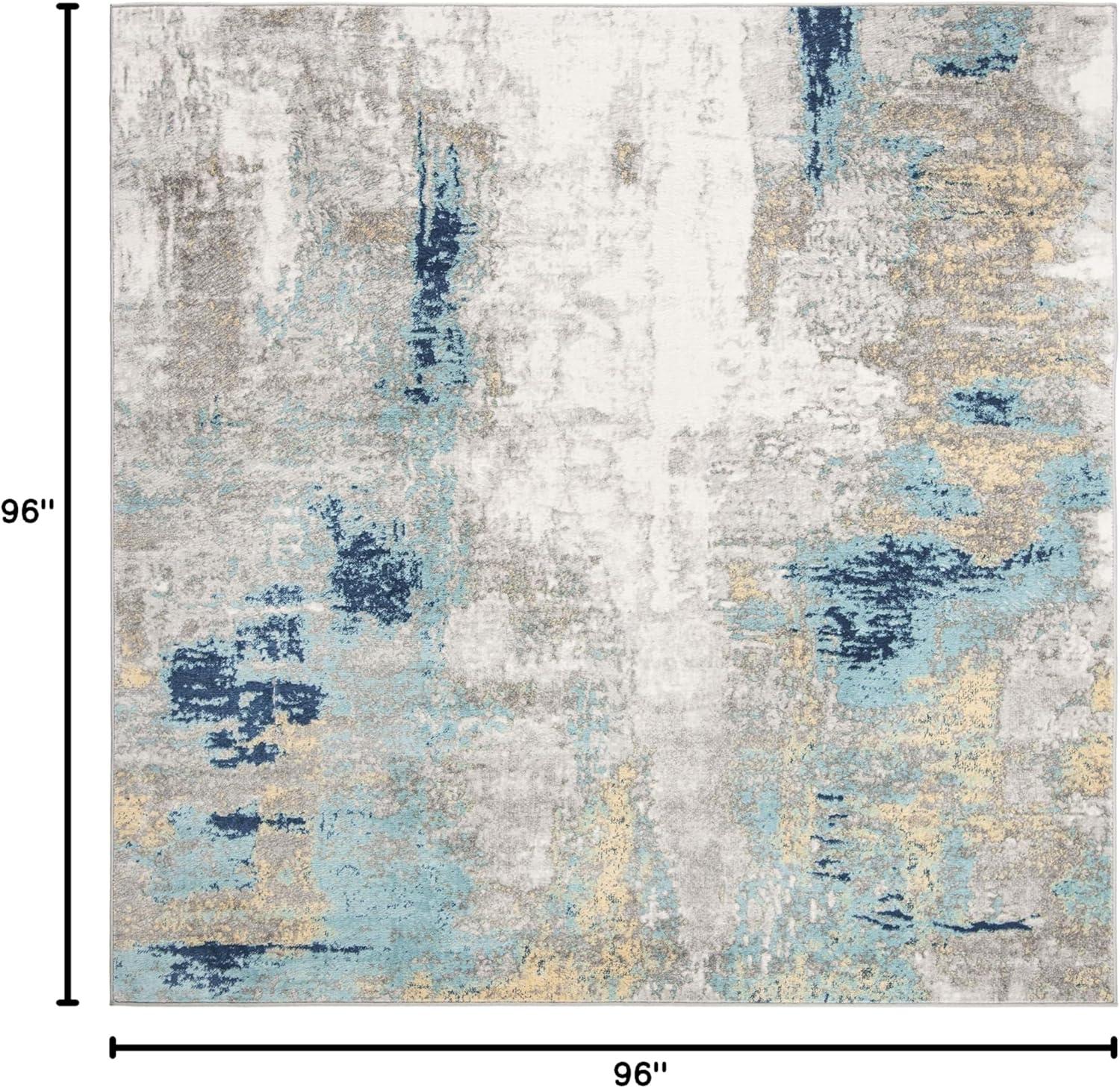 image:imageSAFAVIEH Area Rug 8x10 Jasper Collection Large Grey amp Gold Modern Abstract Design NonShedding amp Easy Cleaning Ideal for Living Room Bedroom Office Dining Space JSP101AGreyGold