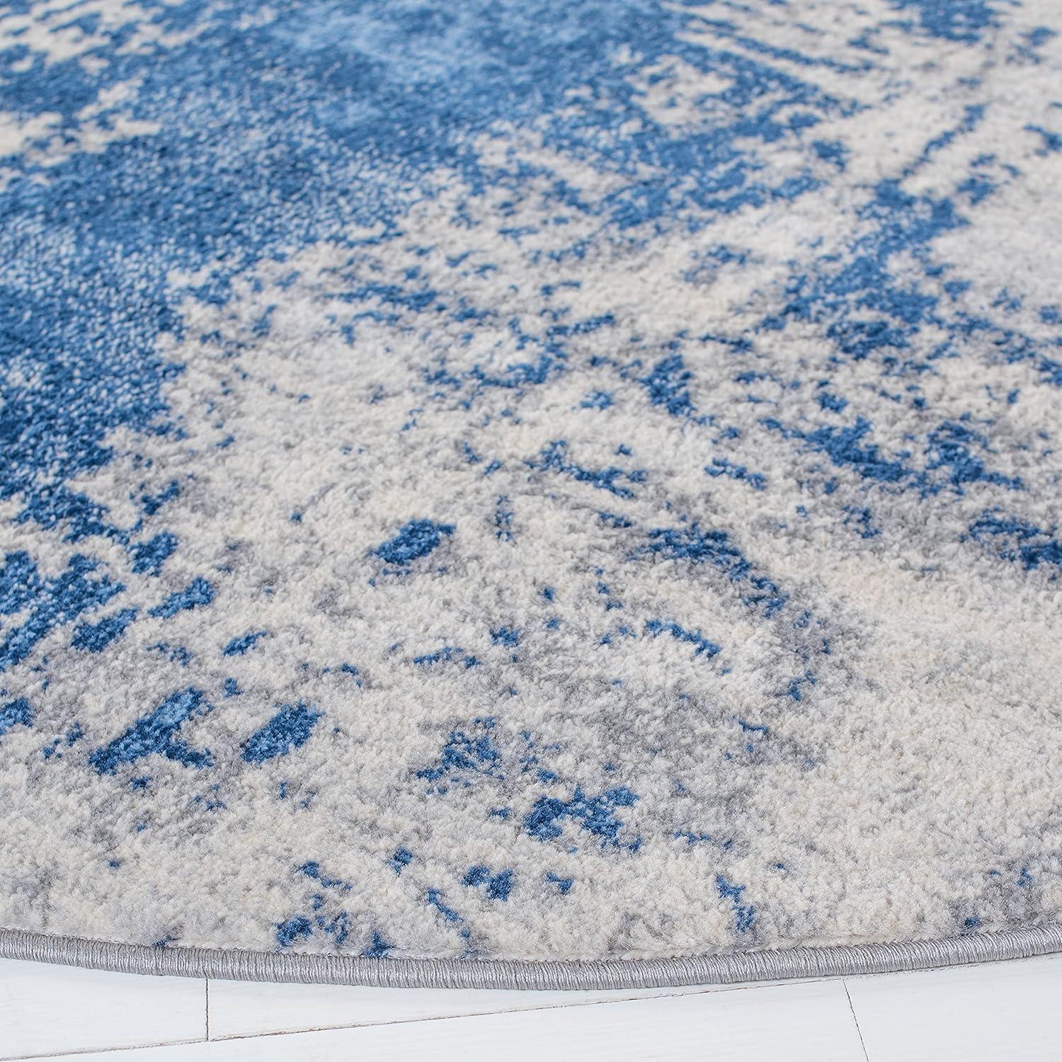 image:imageSAFAVIEH Area Rug 8x10 Jasper Collection Large Grey amp Gold Modern Abstract Design NonShedding amp Easy Cleaning Ideal for Living Room Bedroom Office Dining Space JSP101ABlueIvory