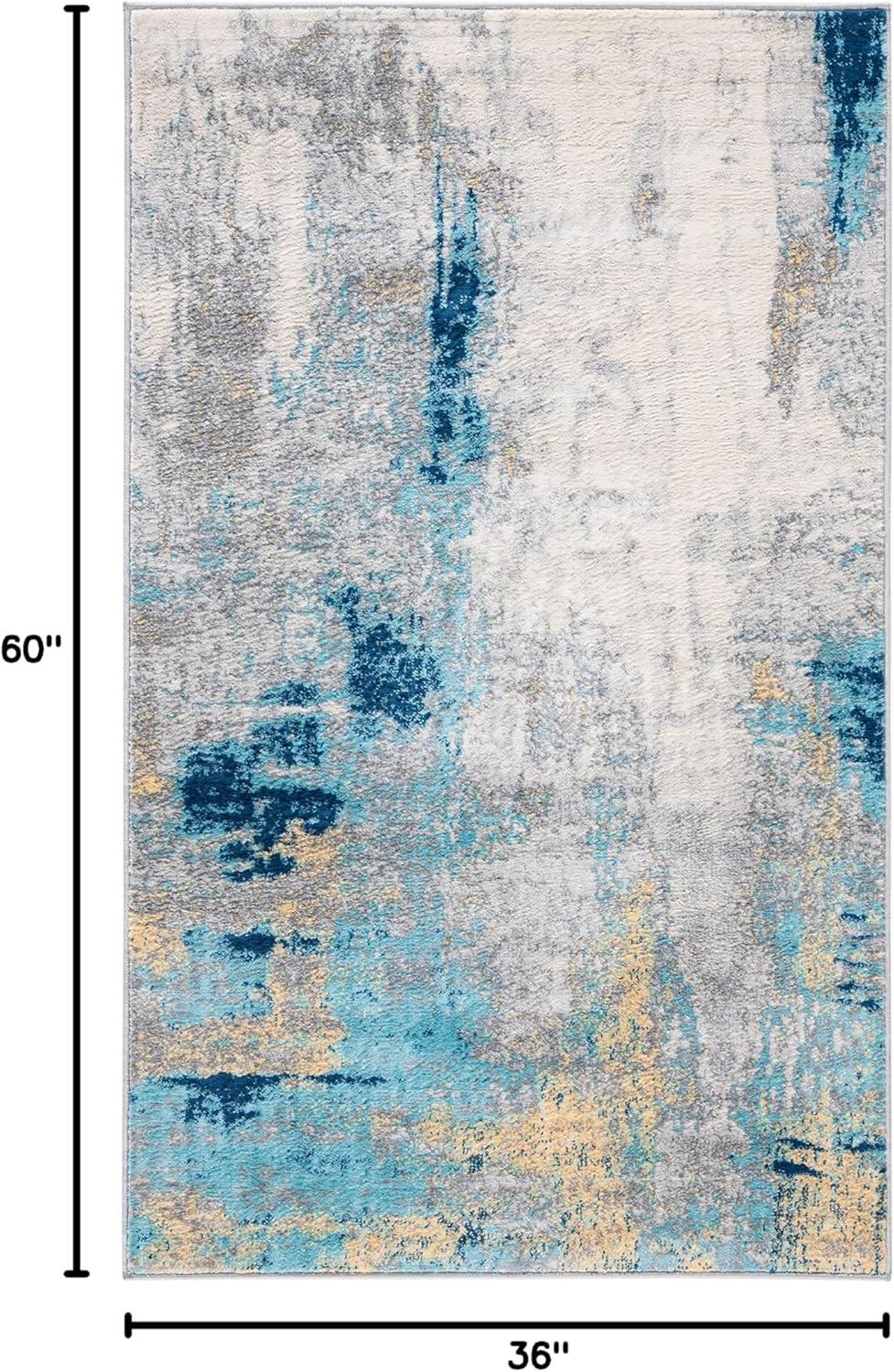 image:imageSAFAVIEH Area Rug 8x10 Jasper Collection Large Grey amp Gold Modern Abstract Design NonShedding amp Easy Cleaning Ideal for Living Room Bedroom Office Dining Space JSP101AGreyGold