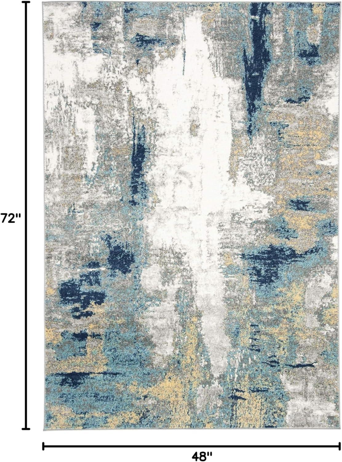 image:imageSAFAVIEH Area Rug 8x10 Jasper Collection Large Grey amp Gold Modern Abstract Design NonShedding amp Easy Cleaning Ideal for Living Room Bedroom Office Dining Space JSP101AGreyGold