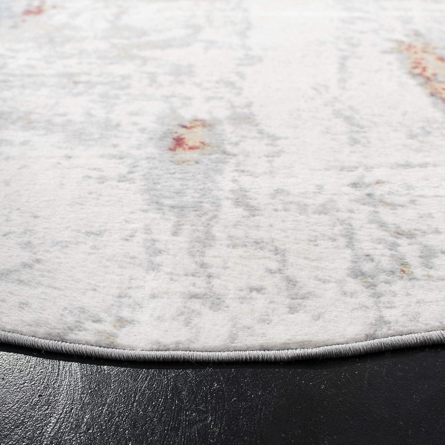 image:imageSAFAVIEH Area Rug 8x10 Jasper Collection Large Grey amp Gold Modern Abstract Design NonShedding amp Easy Cleaning Ideal for Living Room Bedroom Office Dining Space JSP101AGreyRed