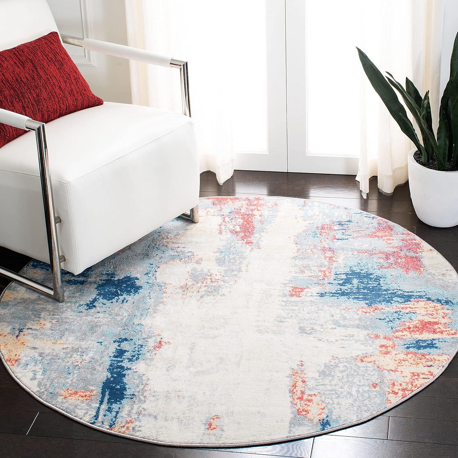 image:imageSAFAVIEH Area Rug 8x10 Jasper Collection Large Grey amp Gold Modern Abstract Design NonShedding amp Easy Cleaning Ideal for Living Room Bedroom Office Dining Space JSP101AGreyRed