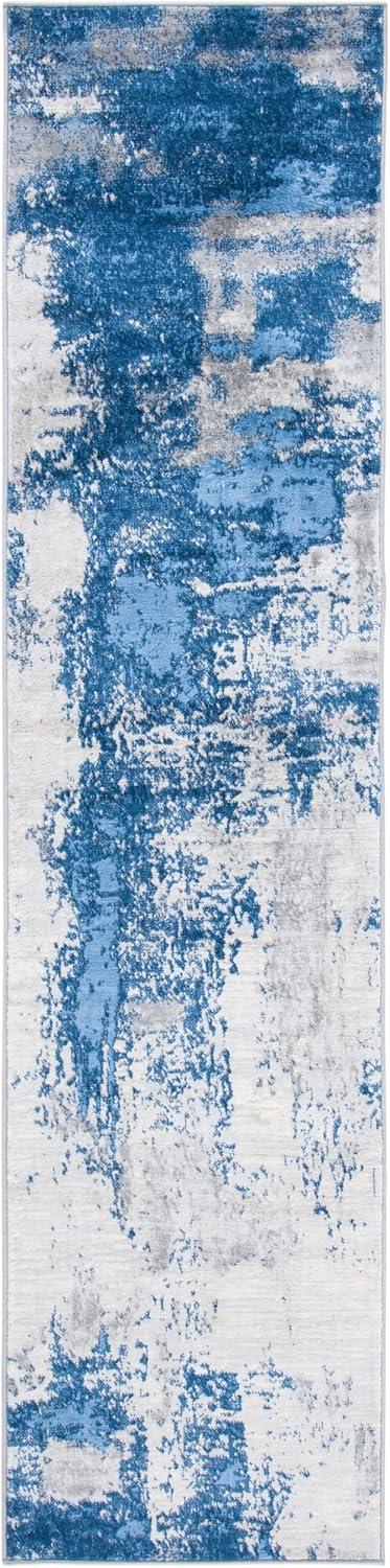 image:imageSAFAVIEH Area Rug 8x10 Jasper Collection Large Grey amp Gold Modern Abstract Design NonShedding amp Easy Cleaning Ideal for Living Room Bedroom Office Dining Space JSP101ABlueIvory