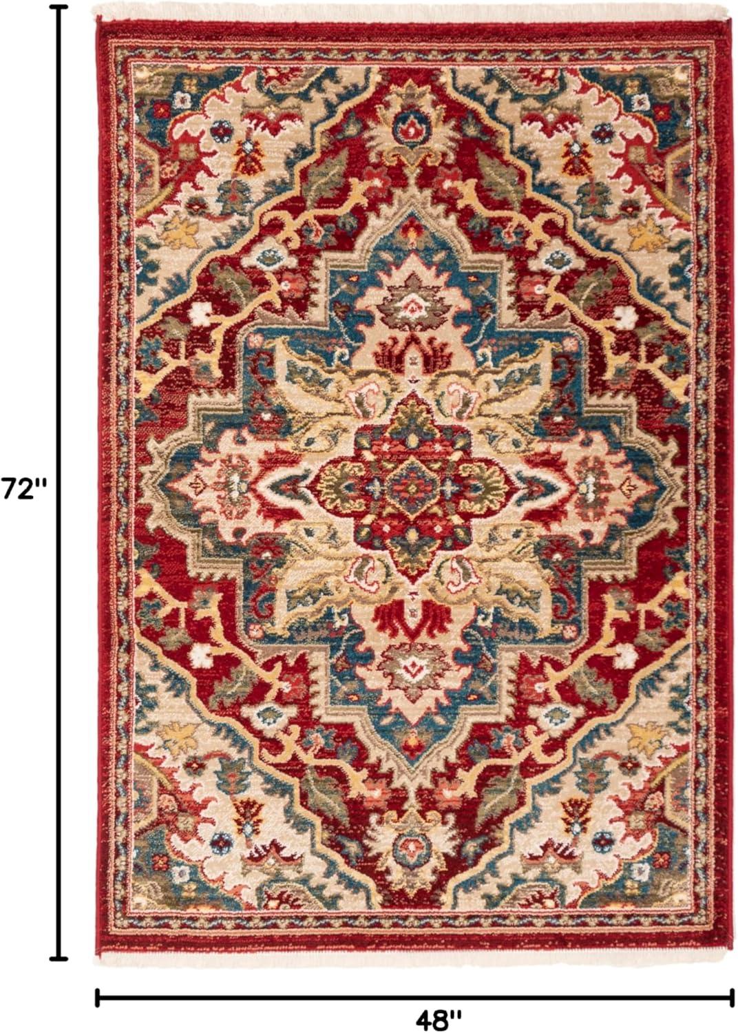 image:imageSAFAVIEH Area Rug 8x10 Kashan Collection Large Blue amp Beige Traditional Oriental Design NonShedding amp Easy Cleaning Ideal for Living Room Bedroom Office Dining Space KSN304BRedBeige