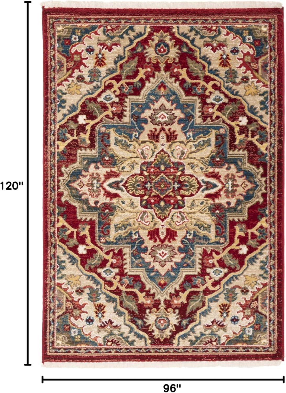 image:imageSAFAVIEH Area Rug 8x10 Kashan Collection Large Blue amp Beige Traditional Oriental Design NonShedding amp Easy Cleaning Ideal for Living Room Bedroom Office Dining Space KSN304BRedBeige