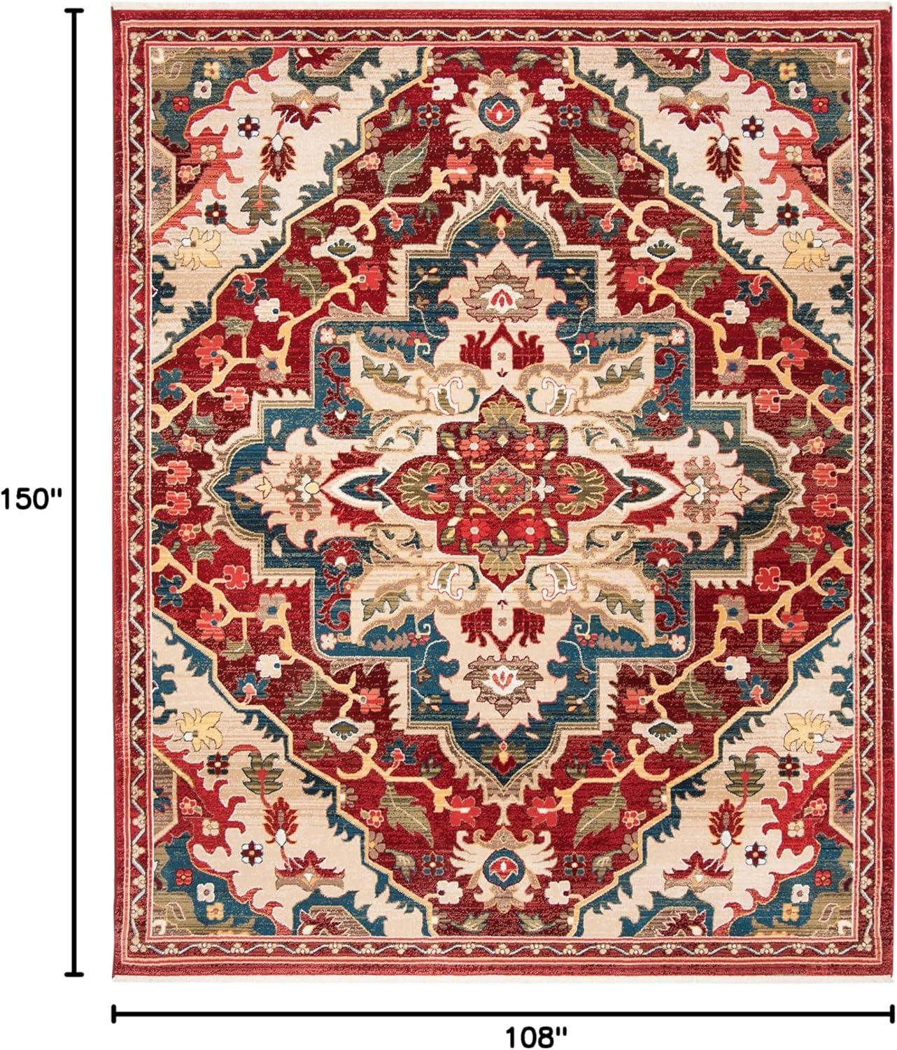 image:imageSAFAVIEH Area Rug 8x10 Kashan Collection Large Blue amp Beige Traditional Oriental Design NonShedding amp Easy Cleaning Ideal for Living Room Bedroom Office Dining Space KSN304BRedBeige