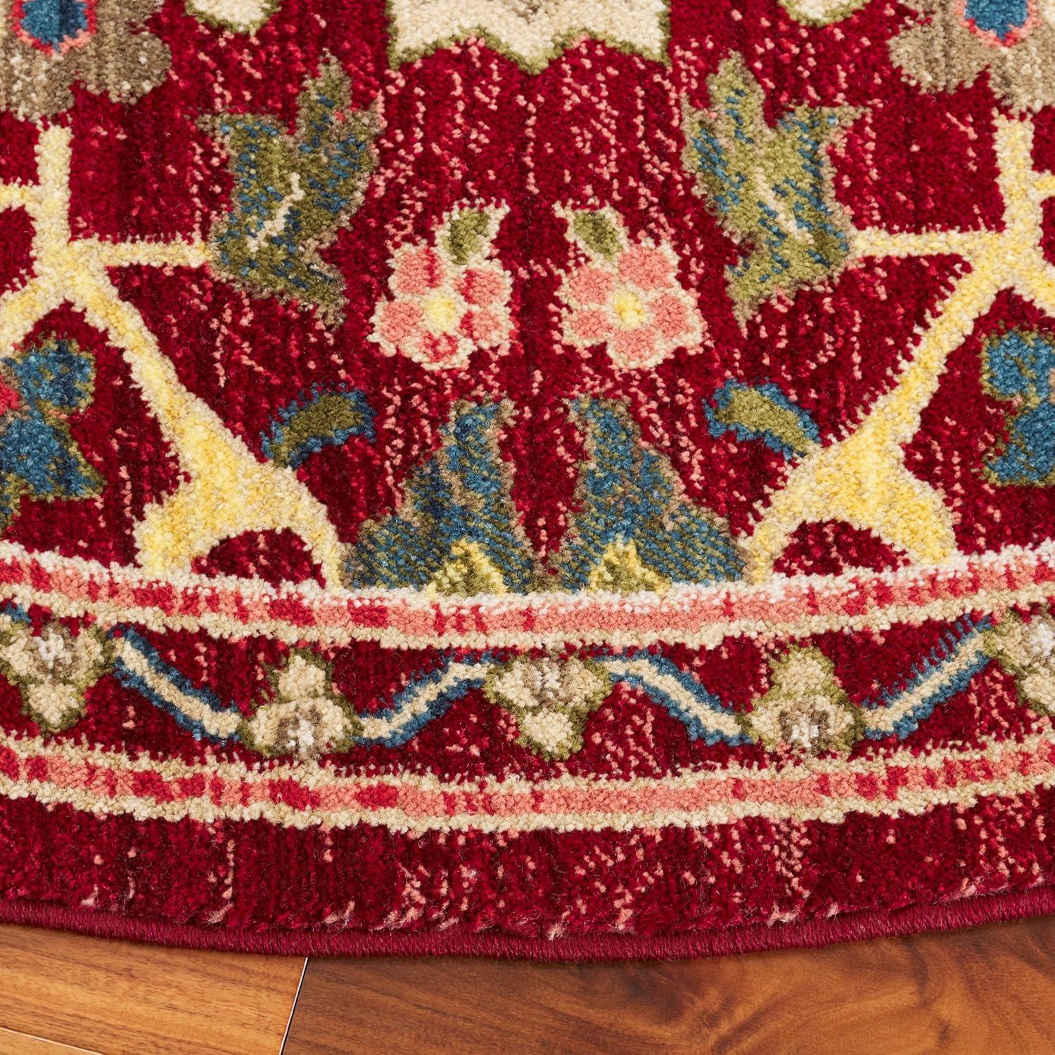 image:imageSAFAVIEH Area Rug 8x10 Kashan Collection Large Blue amp Beige Traditional Oriental Design NonShedding amp Easy Cleaning Ideal for Living Room Bedroom Office Dining Space KSN304BRedBeige