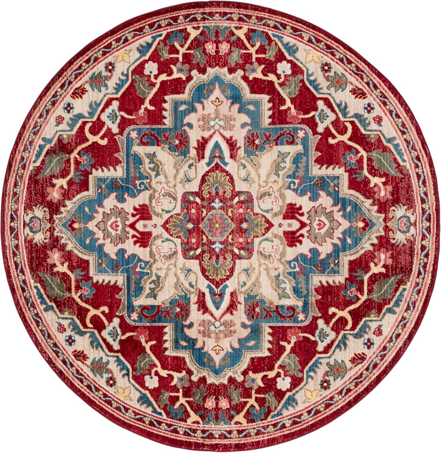 image:imageSAFAVIEH Area Rug 8x10 Kashan Collection Large Blue amp Beige Traditional Oriental Design NonShedding amp Easy Cleaning Ideal for Living Room Bedroom Office Dining Space KSN304BRedBeige