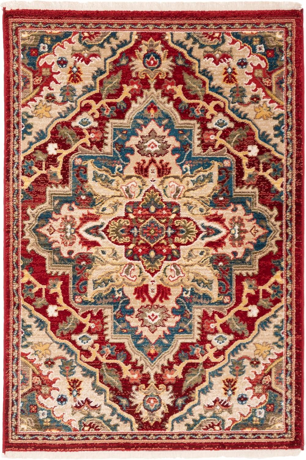 image:imageSAFAVIEH Area Rug 8x10 Kashan Collection Large Blue amp Beige Traditional Oriental Design NonShedding amp Easy Cleaning Ideal for Living Room Bedroom Office Dining Space KSN304BRedBeige