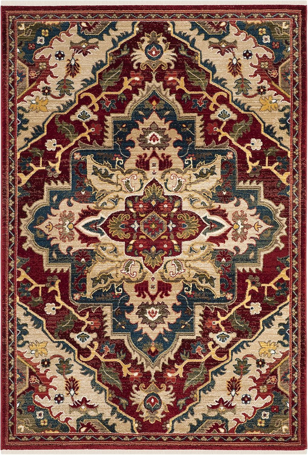 image:imageSAFAVIEH Area Rug 8x10 Kashan Collection Large Blue amp Beige Traditional Oriental Design NonShedding amp Easy Cleaning Ideal for Living Room Bedroom Office Dining Space KSN304BRedBeige
