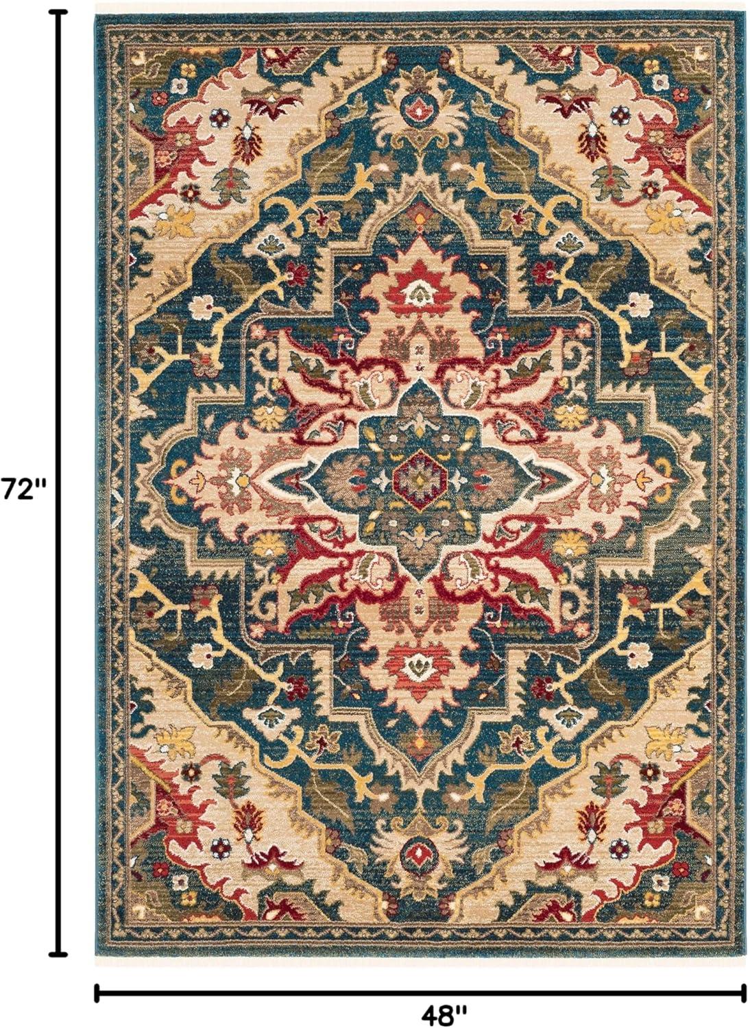 image:imageSAFAVIEH Area Rug 8x10 Kashan Collection Large Blue amp Beige Traditional Oriental Design NonShedding amp Easy Cleaning Ideal for Living Room Bedroom Office Dining Space KSN304BBlueBeige