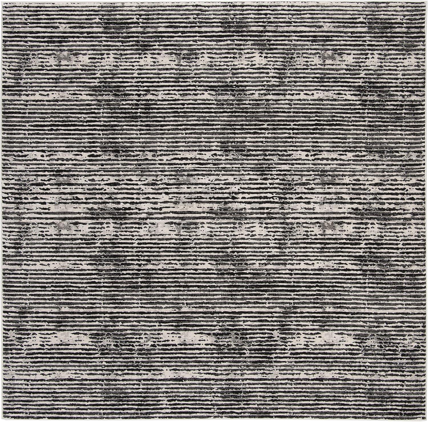 image:imageSAFAVIEH Area Rug 8x10 Lurex Collection Large Black amp Grey Modern Abstract Design NonShedding amp Easy Cleaning Ideal for Living Room Bedroom Office Dining Space LUR188ZBlackGrey