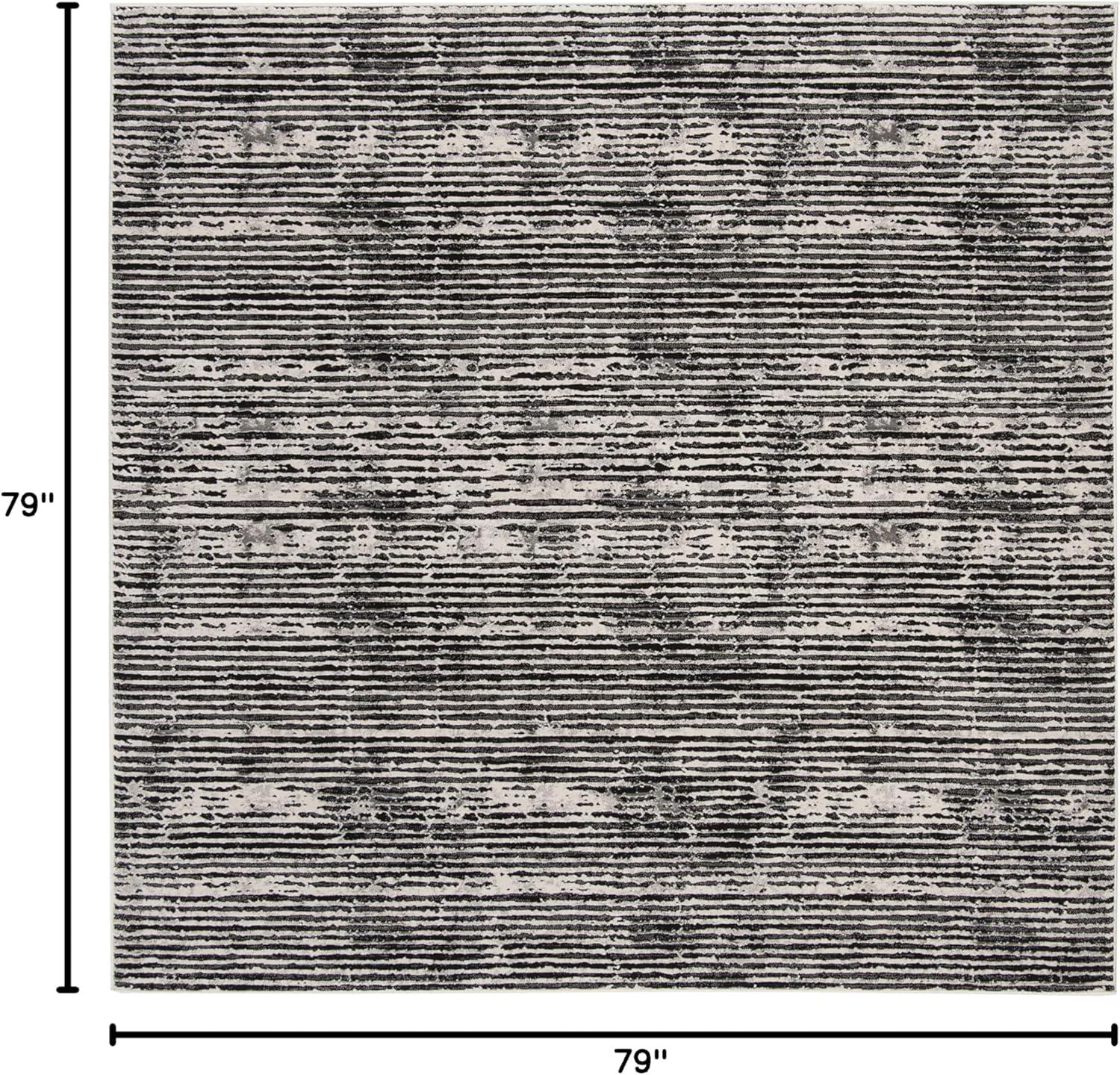 image:imageSAFAVIEH Area Rug 8x10 Lurex Collection Large Black amp Grey Modern Abstract Design NonShedding amp Easy Cleaning Ideal for Living Room Bedroom Office Dining Space LUR188ZBlackGrey