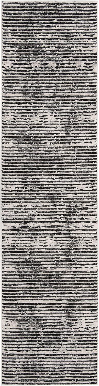 image:imageSAFAVIEH Area Rug 8x10 Lurex Collection Large Black amp Grey Modern Abstract Design NonShedding amp Easy Cleaning Ideal for Living Room Bedroom Office Dining Space LUR188ZBlackGrey
