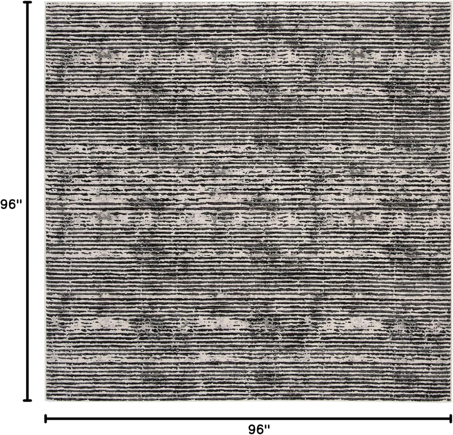 image:imageSAFAVIEH Area Rug 8x10 Lurex Collection Large Black amp Grey Modern Abstract Design NonShedding amp Easy Cleaning Ideal for Living Room Bedroom Office Dining Space LUR188ZBlackGrey