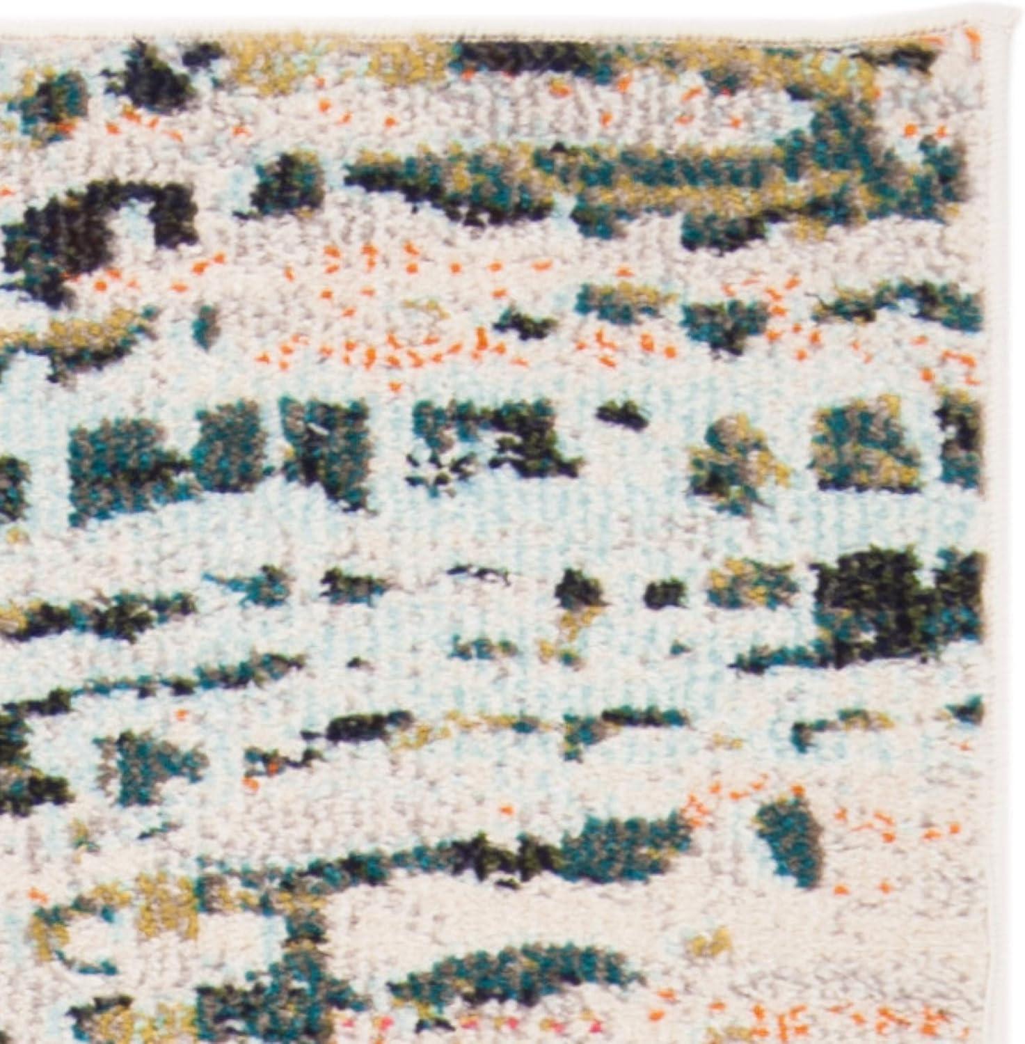 image:imageSAFAVIEH Area Rug 8x10 Madison Collection Large Beige amp Navy Modern Abstract Design NonShedding amp Easy Cleaning Ideal for Living Room Bedroom Office Dining Space MAD454ABeigeNavy