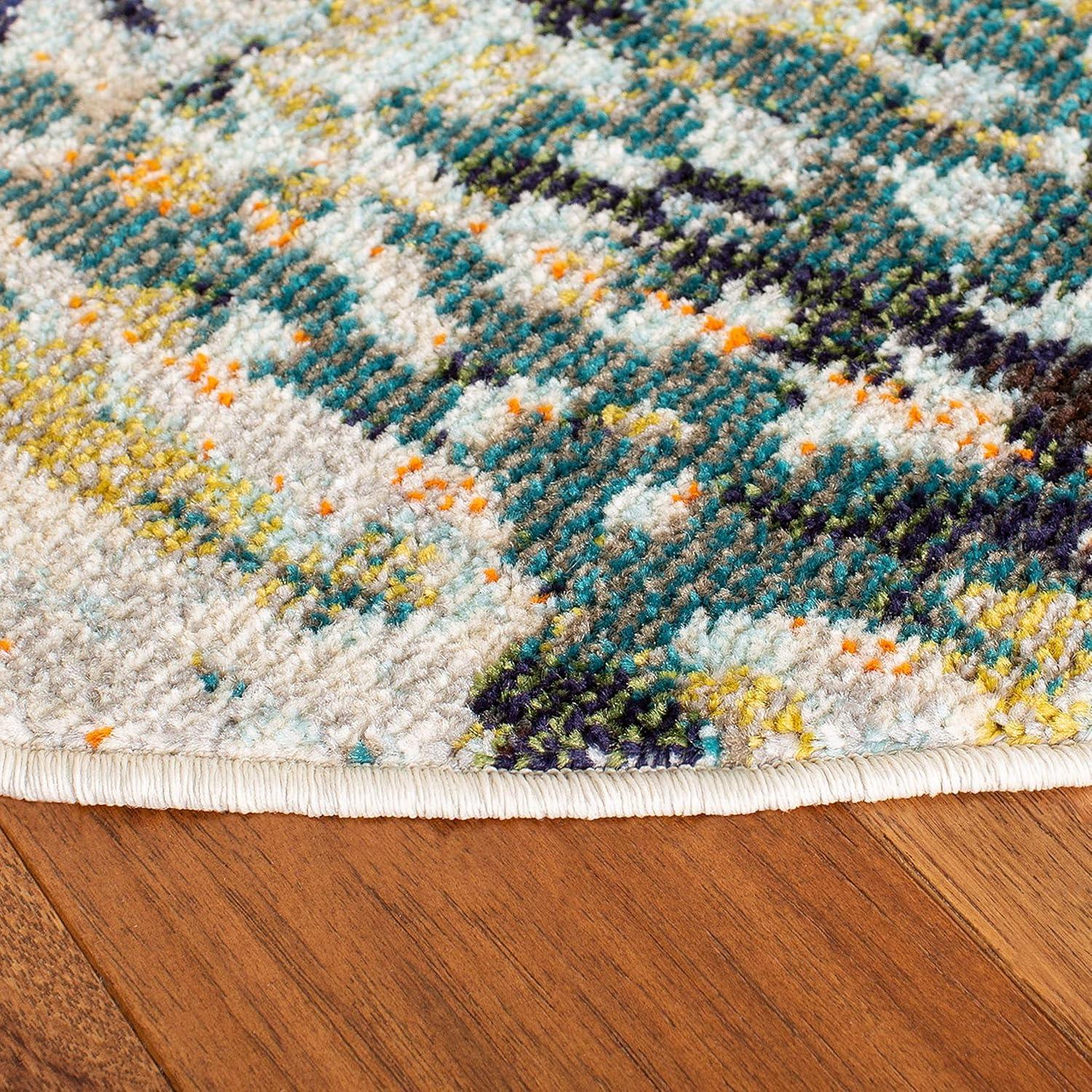 image:imageSAFAVIEH Area Rug 8x10 Madison Collection Large Beige amp Navy Modern Abstract Design NonShedding amp Easy Cleaning Ideal for Living Room Bedroom Office Dining Space MAD454ABeigeNavy
