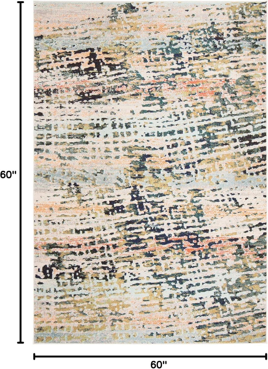 image:imageSAFAVIEH Area Rug 8x10 Madison Collection Large Beige amp Navy Modern Abstract Design NonShedding amp Easy Cleaning Ideal for Living Room Bedroom Office Dining Space MAD454ABeigeNavy