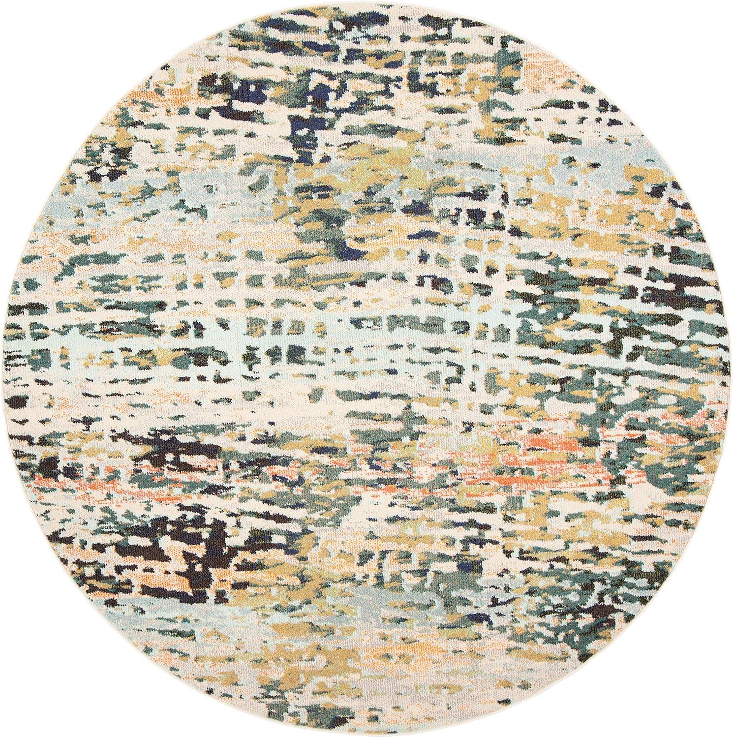 image:imageSAFAVIEH Area Rug 8x10 Madison Collection Large Beige amp Navy Modern Abstract Design NonShedding amp Easy Cleaning Ideal for Living Room Bedroom Office Dining Space MAD454ABeigeNavy