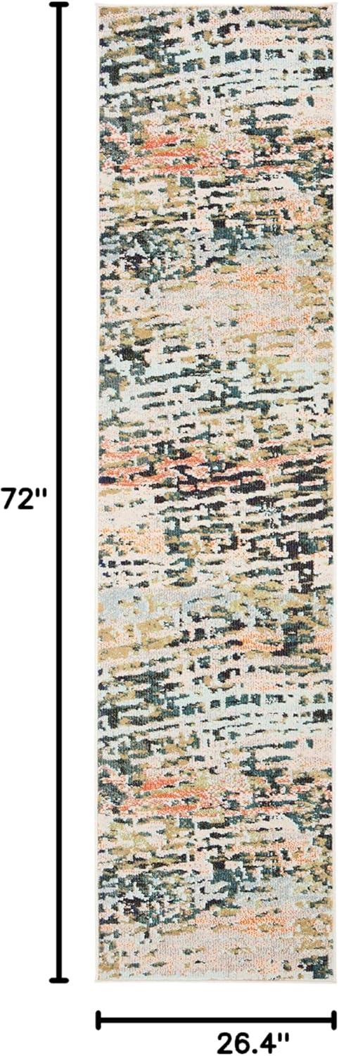 image:imageSAFAVIEH Area Rug 8x10 Madison Collection Large Beige amp Navy Modern Abstract Design NonShedding amp Easy Cleaning Ideal for Living Room Bedroom Office Dining Space MAD454ABeigeNavy