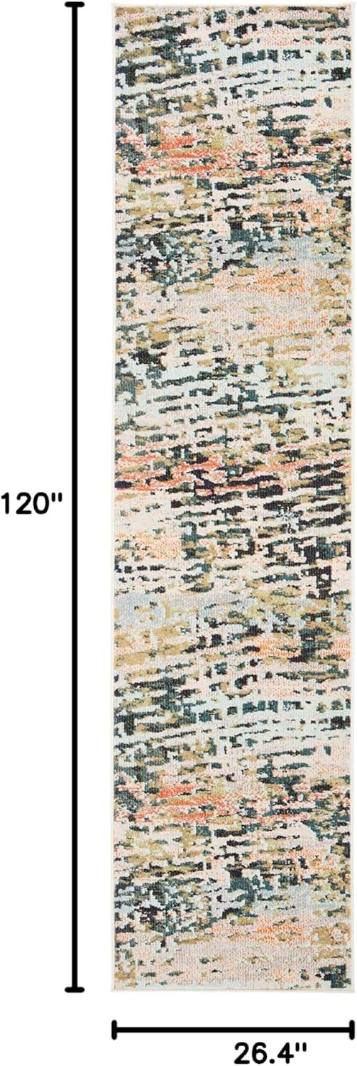 image:imageSAFAVIEH Area Rug 8x10 Madison Collection Large Beige amp Navy Modern Abstract Design NonShedding amp Easy Cleaning Ideal for Living Room Bedroom Office Dining Space MAD454ABeigeNavy