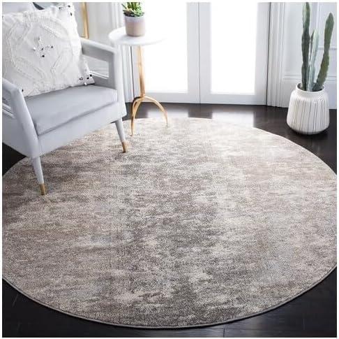 image:imageSAFAVIEH Area Rug 8x10 Madison Collection Large Grey amp Blue Modern Abstract Design NonShedding amp Easy Cleaning Ideal for Living Room Bedroom Office Dining Space MAD471FGreyBeige