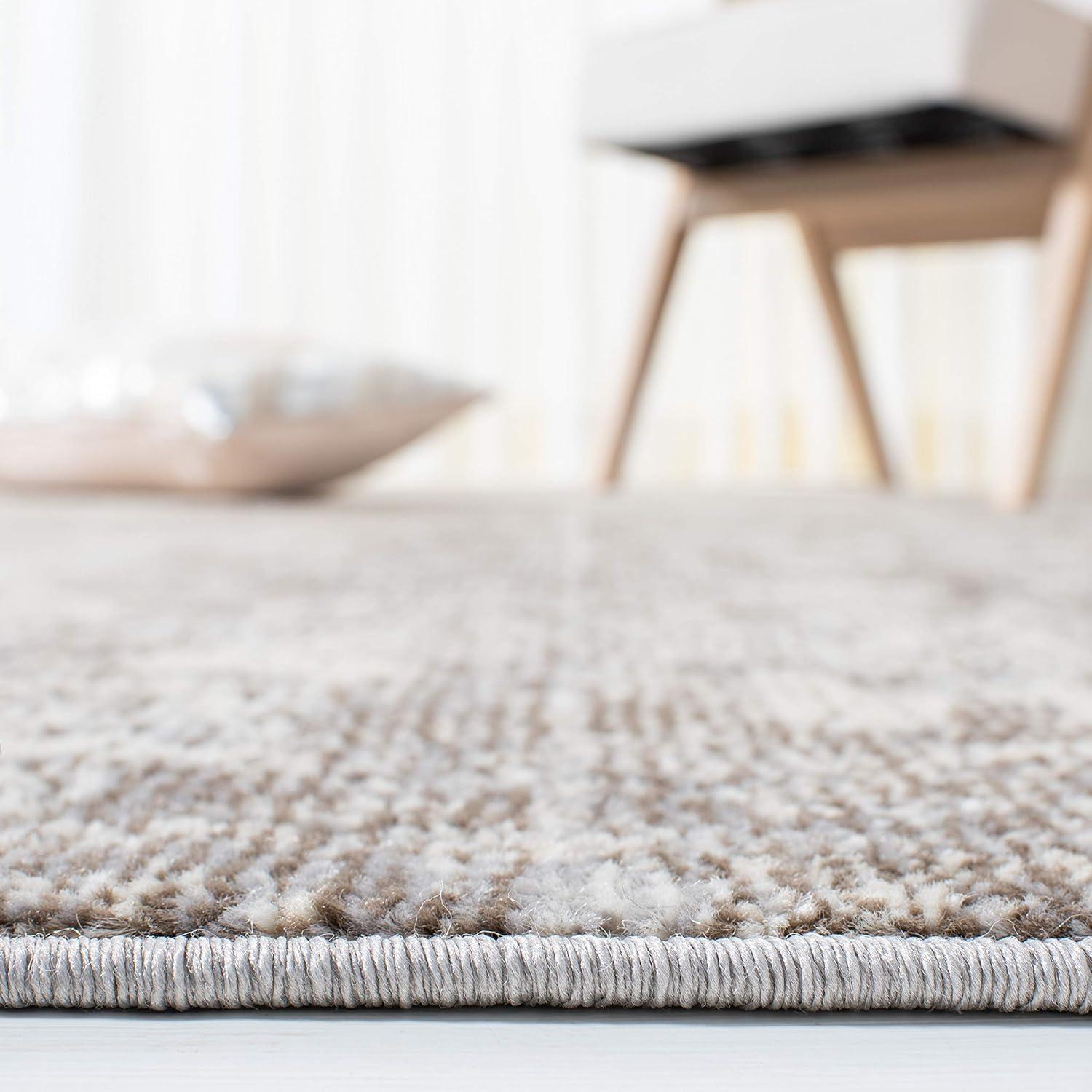 image:imageSAFAVIEH Area Rug 8x10 Madison Collection Large Grey amp Blue Modern Abstract Design NonShedding amp Easy Cleaning Ideal for Living Room Bedroom Office Dining Space MAD471FGreyBeige