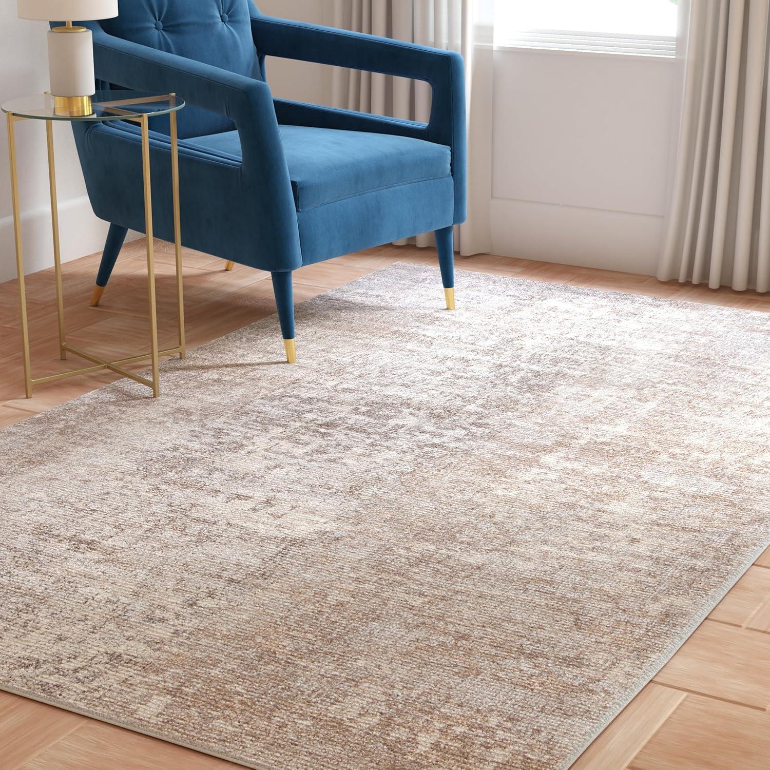 image:imageSAFAVIEH Area Rug 8x10 Madison Collection Large Grey amp Blue Modern Abstract Design NonShedding amp Easy Cleaning Ideal for Living Room Bedroom Office Dining Space MAD471FGreyBeige