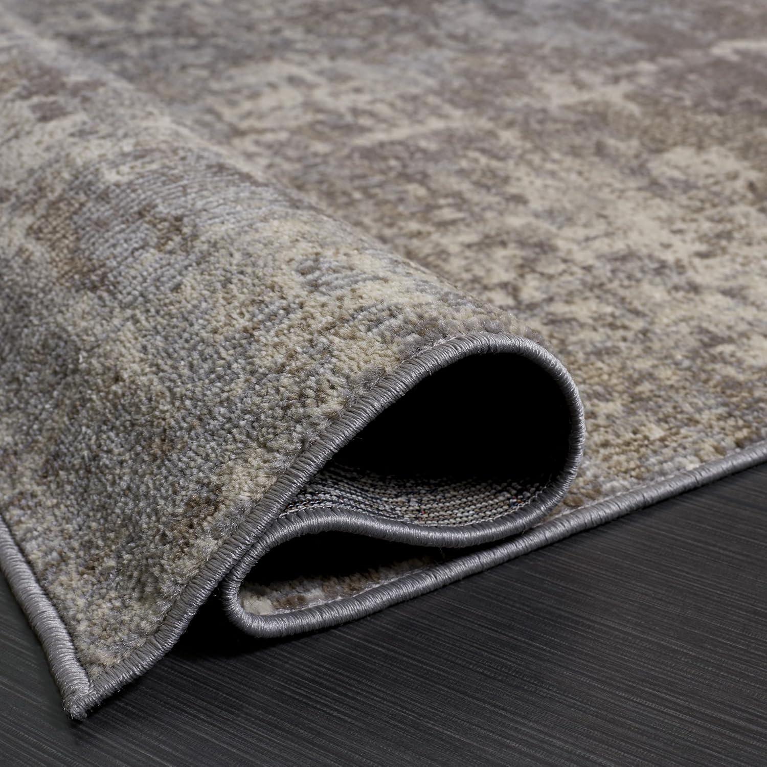 image:imageSAFAVIEH Area Rug 8x10 Madison Collection Large Grey amp Blue Modern Abstract Design NonShedding amp Easy Cleaning Ideal for Living Room Bedroom Office Dining Space MAD471FGreyBeige