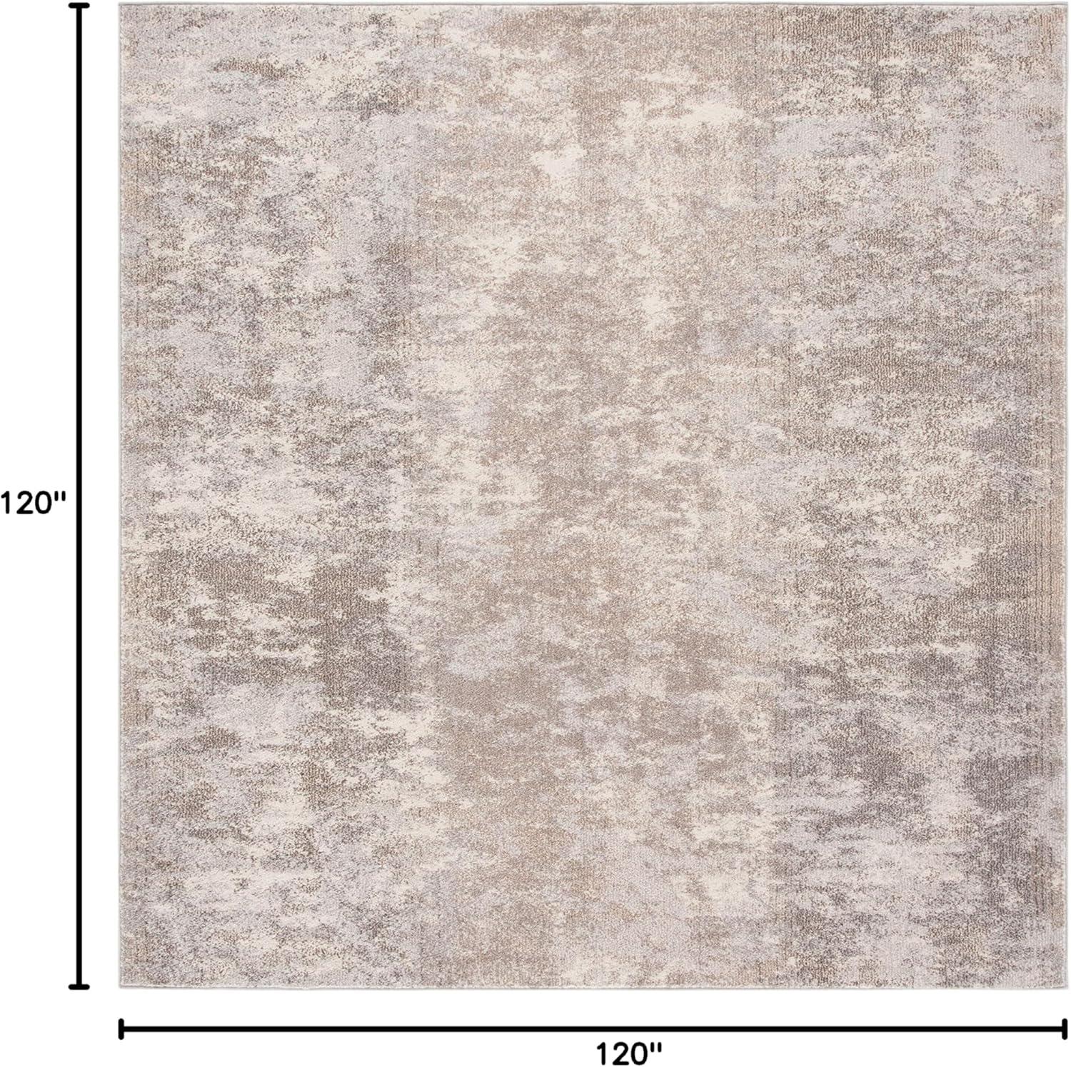image:imageSAFAVIEH Area Rug 8x10 Madison Collection Large Grey amp Blue Modern Abstract Design NonShedding amp Easy Cleaning Ideal for Living Room Bedroom Office Dining Space MAD471FGreyBeige
