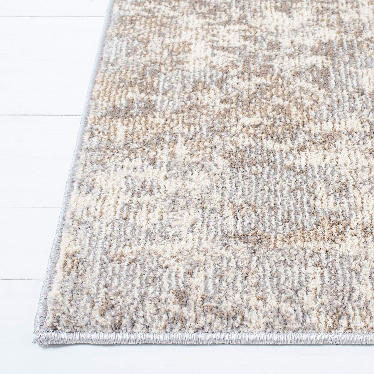 image:imageSAFAVIEH Area Rug 8x10 Madison Collection Large Grey amp Blue Modern Abstract Design NonShedding amp Easy Cleaning Ideal for Living Room Bedroom Office Dining Space MAD471FGreyBeige