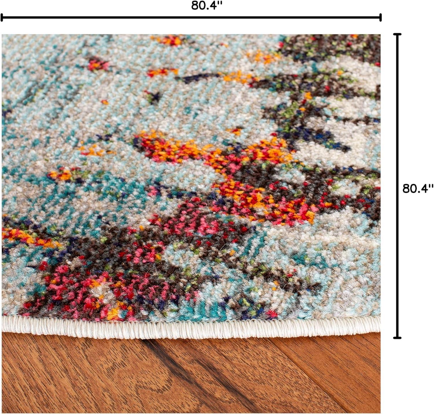 image:imageSAFAVIEH Area Rug 8x10 Madison Collection Large Grey amp Blue Modern Abstract Design NonShedding amp Easy Cleaning Ideal for Living Room Bedroom Office Dining Space MAD471FGreyBlue