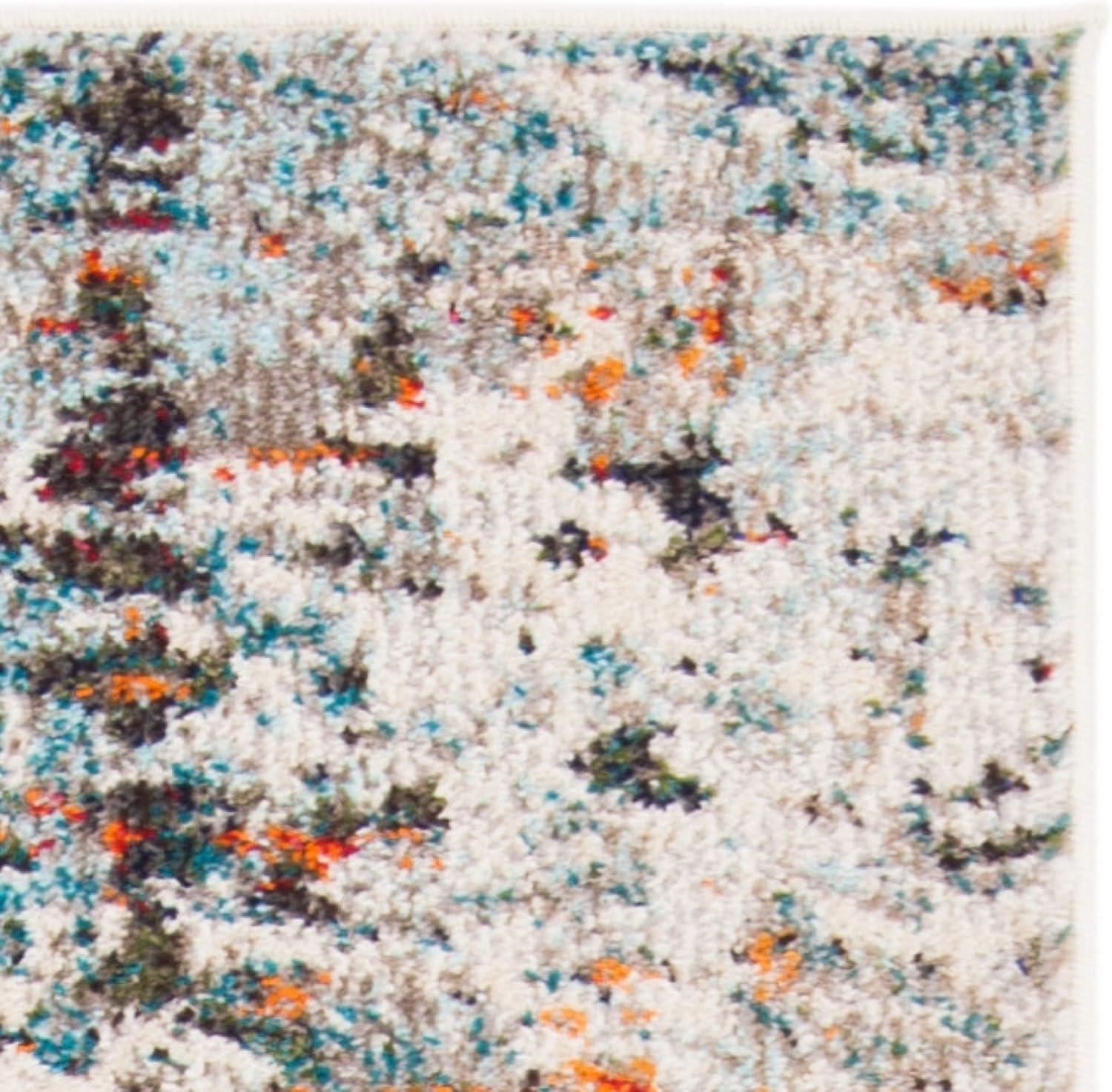 image:imageSAFAVIEH Area Rug 8x10 Madison Collection Large Grey amp Blue Modern Abstract Design NonShedding amp Easy Cleaning Ideal for Living Room Bedroom Office Dining Space MAD471FGreyBlue