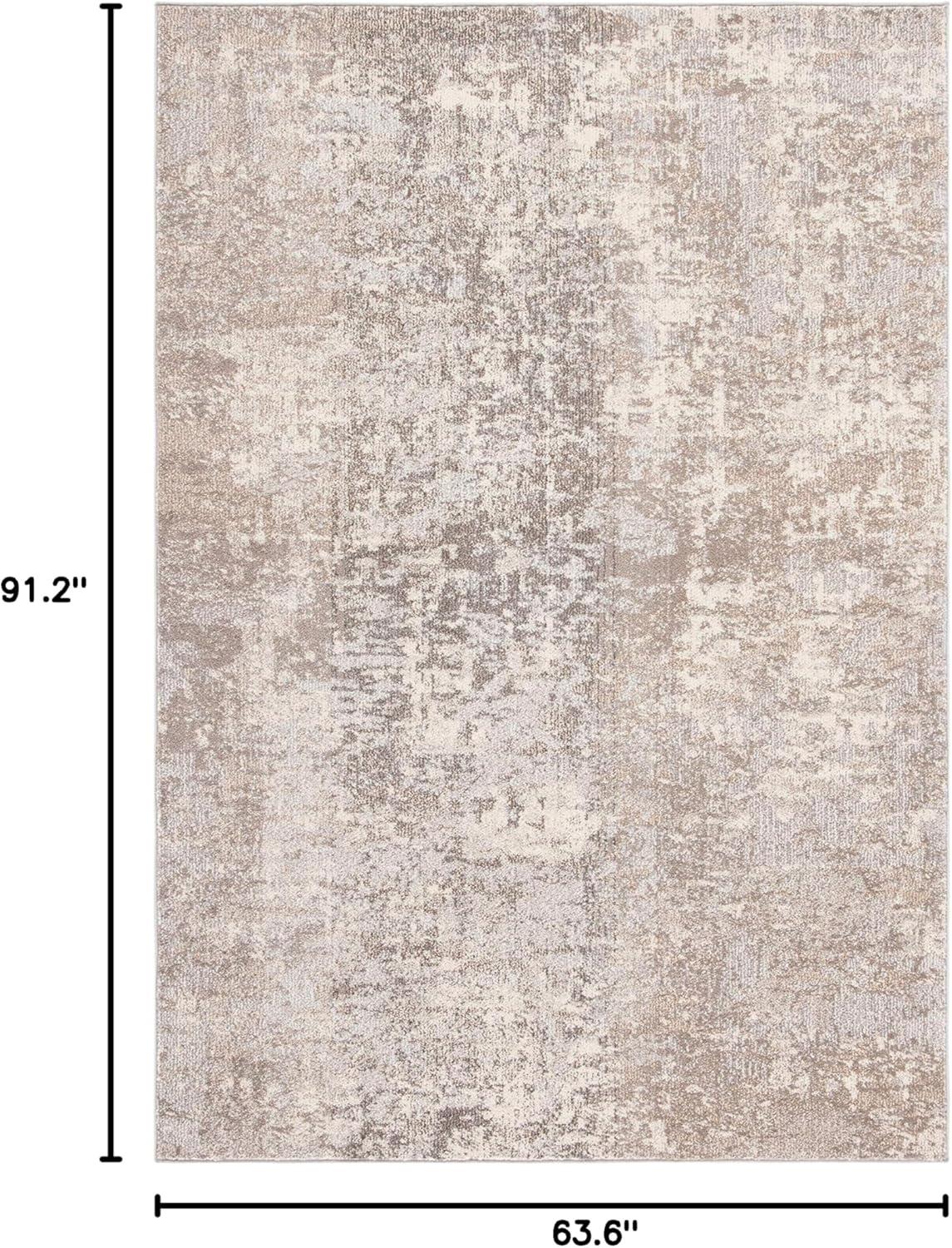 image:imageSAFAVIEH Area Rug 8x10 Madison Collection Large Grey amp Blue Modern Abstract Design NonShedding amp Easy Cleaning Ideal for Living Room Bedroom Office Dining Space MAD471FGreyBeige