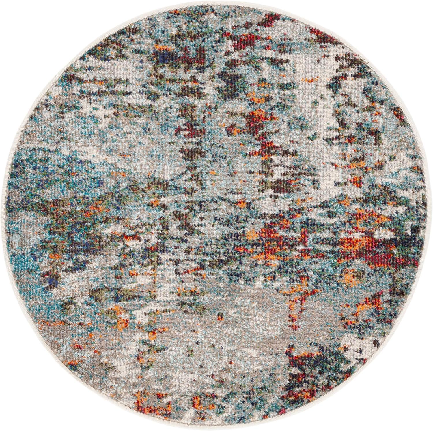 image:imageSAFAVIEH Area Rug 8x10 Madison Collection Large Grey amp Blue Modern Abstract Design NonShedding amp Easy Cleaning Ideal for Living Room Bedroom Office Dining Space MAD471FGreyBlue