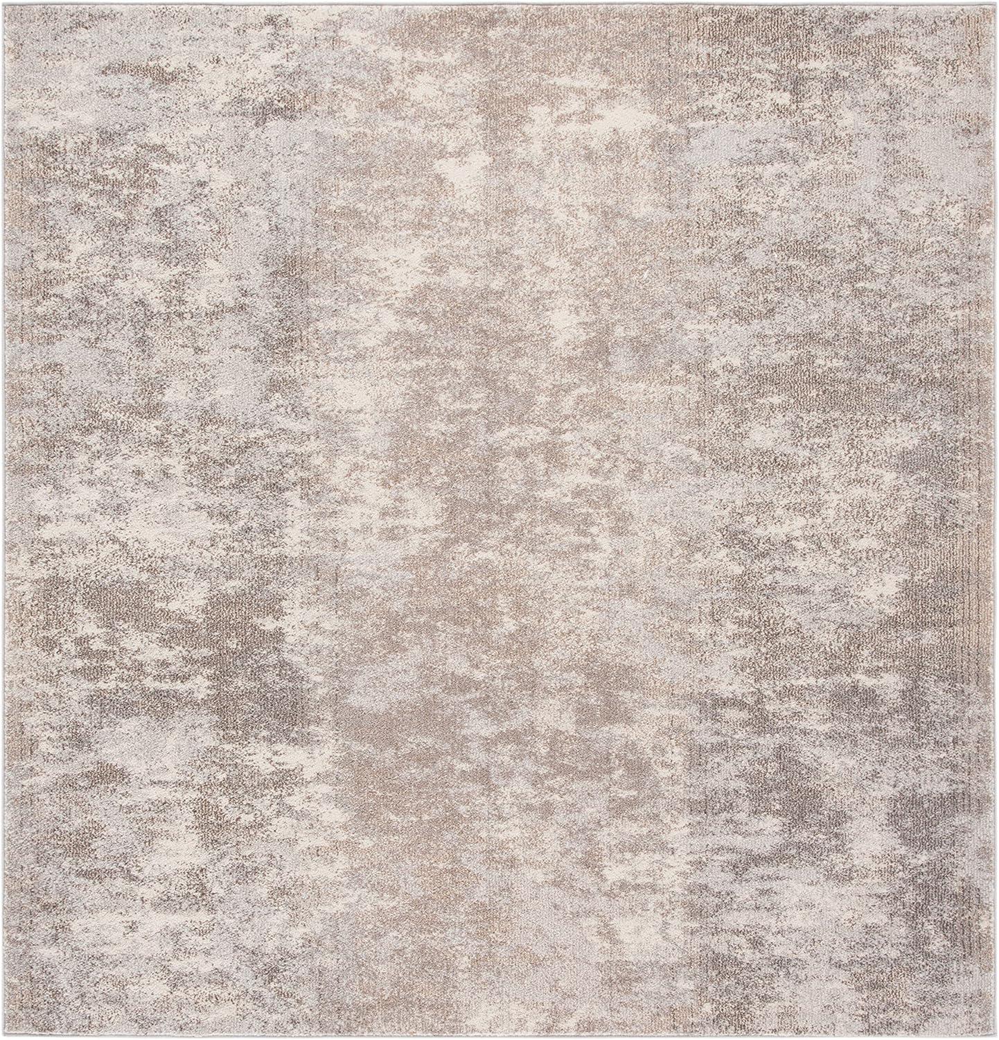 image:imageSAFAVIEH Area Rug 8x10 Madison Collection Large Grey amp Blue Modern Abstract Design NonShedding amp Easy Cleaning Ideal for Living Room Bedroom Office Dining Space MAD471FGreyBeige