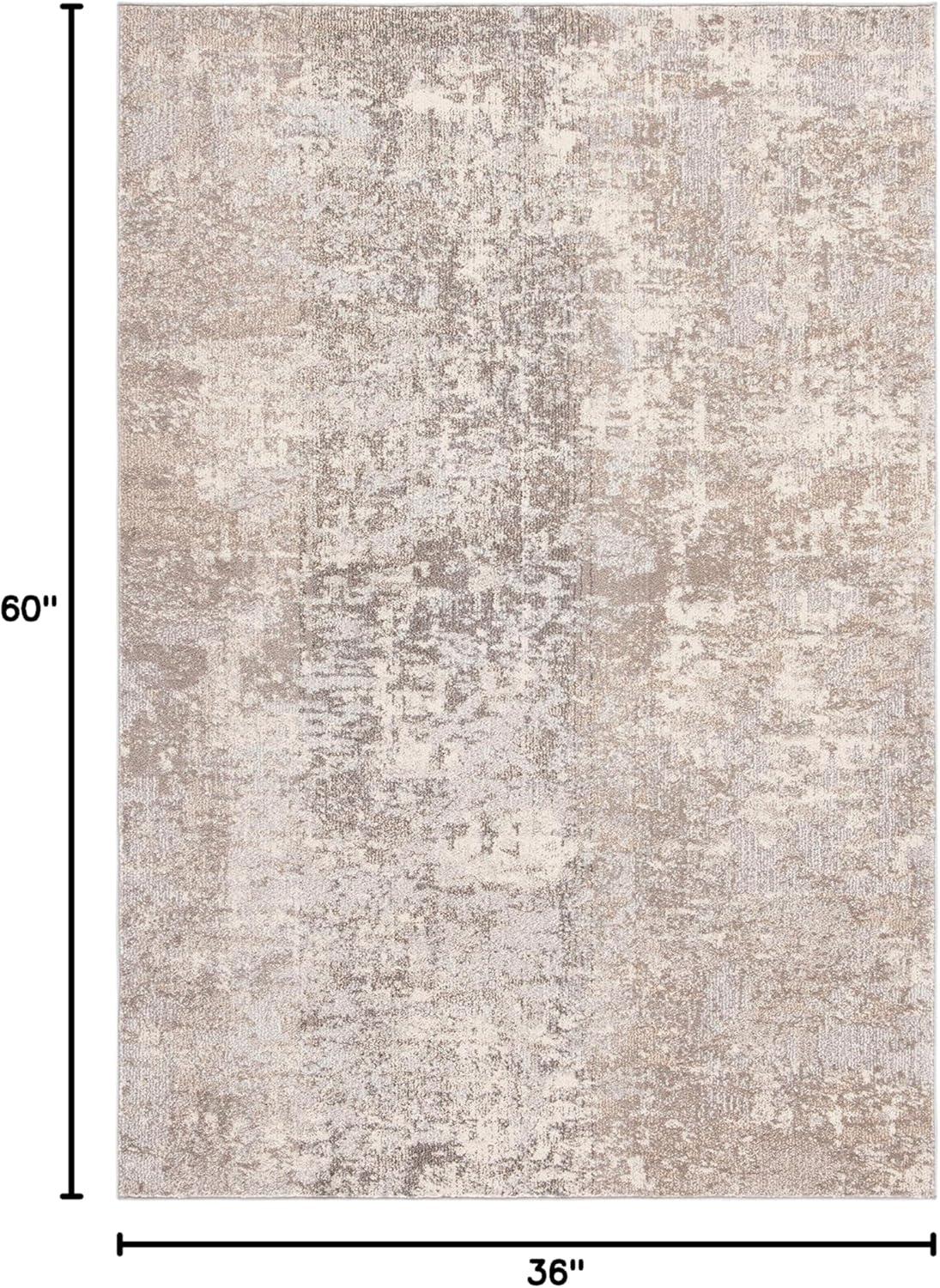 image:imageSAFAVIEH Area Rug 8x10 Madison Collection Large Grey amp Blue Modern Abstract Design NonShedding amp Easy Cleaning Ideal for Living Room Bedroom Office Dining Space MAD471FGreyBeige
