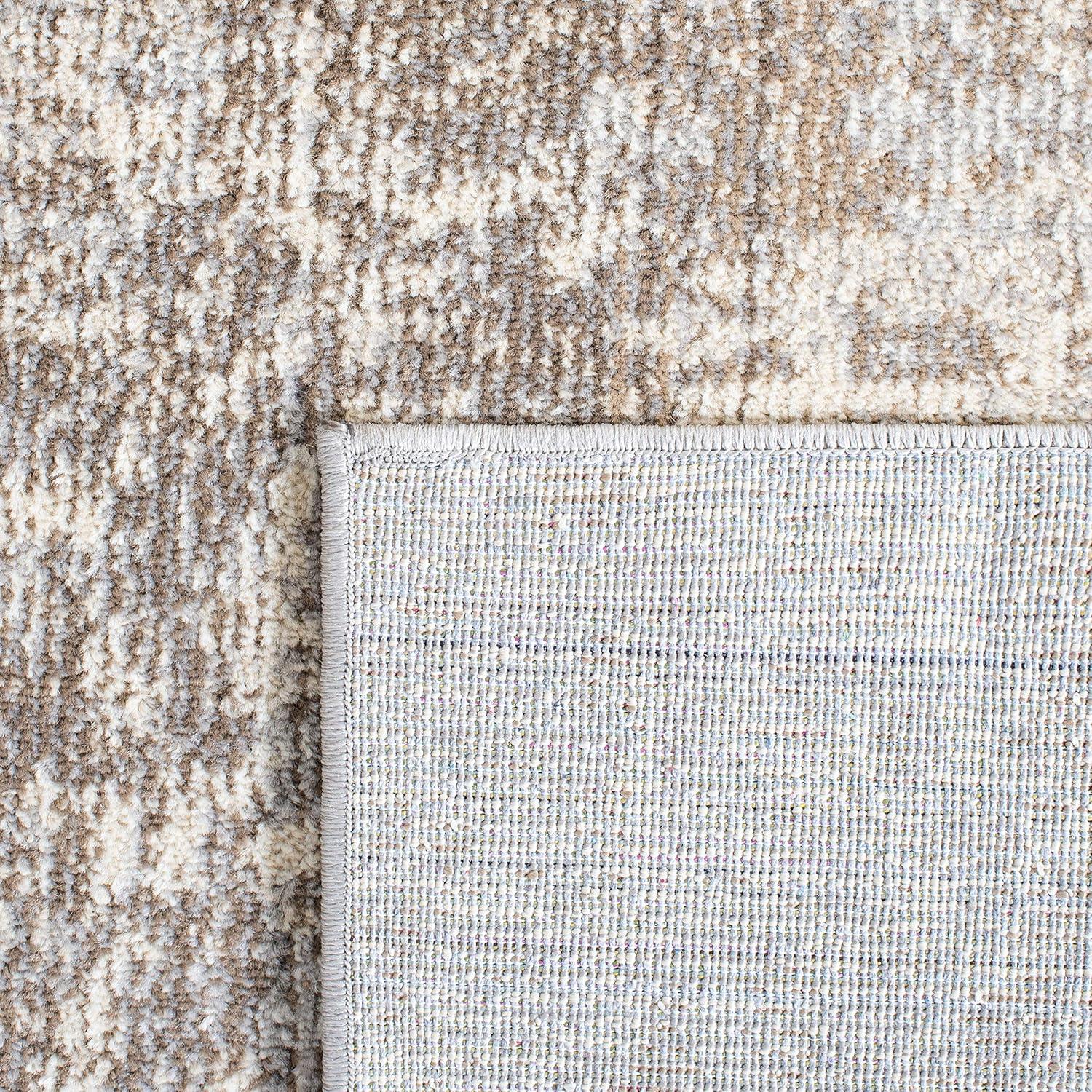image:imageSAFAVIEH Area Rug 8x10 Madison Collection Large Grey amp Blue Modern Abstract Design NonShedding amp Easy Cleaning Ideal for Living Room Bedroom Office Dining Space MAD471FGreyBeige
