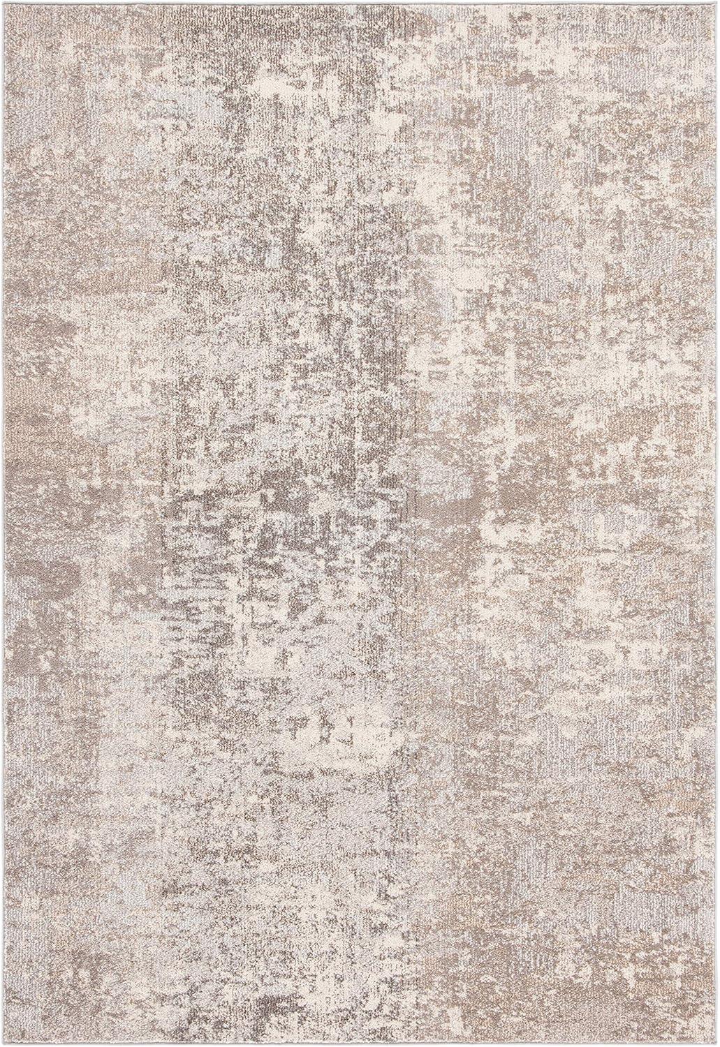 image:imageSAFAVIEH Area Rug 8x10 Madison Collection Large Grey amp Blue Modern Abstract Design NonShedding amp Easy Cleaning Ideal for Living Room Bedroom Office Dining Space MAD471FGreyBeige